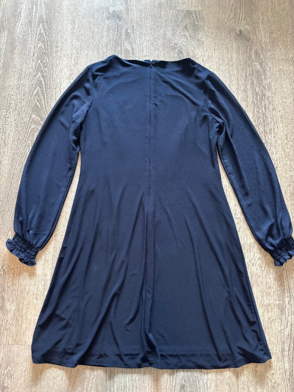 Ralph Lauren Navy sheer sleeve dress  Size 10